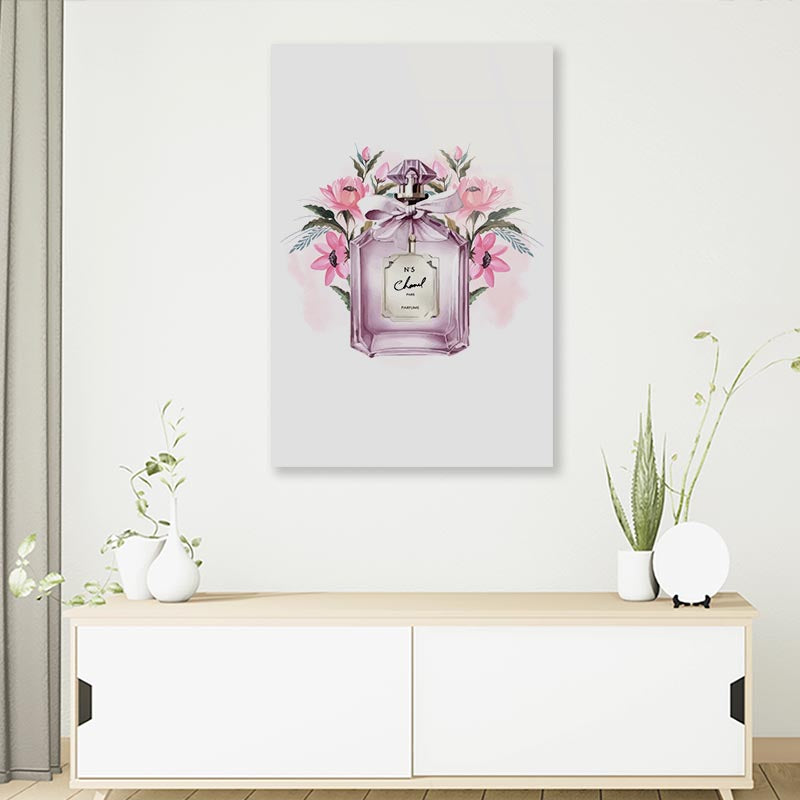 Pink Purple Perfume 3D Design Acrylic Glass Print Tempered Glass Wall Art 100% Made in Australia Ready to Hang