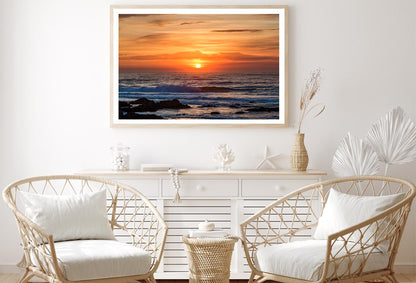 Sunset at the Beach Home Decor Premium Quality Poster Print Choose Your Sizes