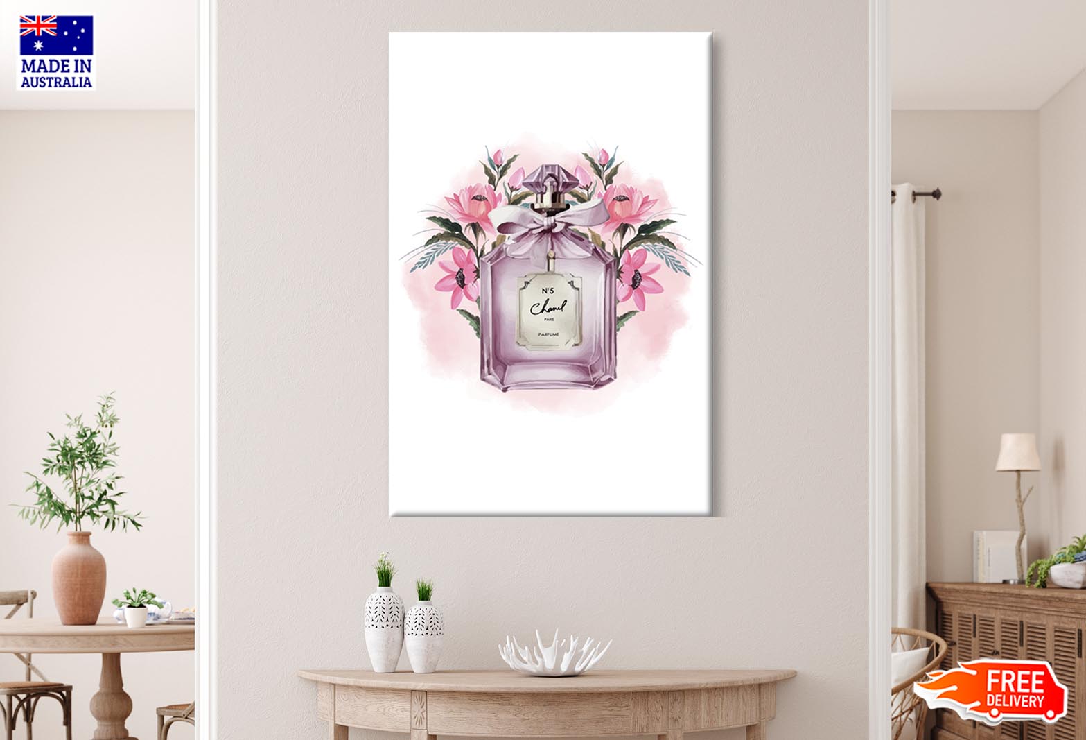 Pink Purple Perfume Wall Art Limited Edition High Quality Print