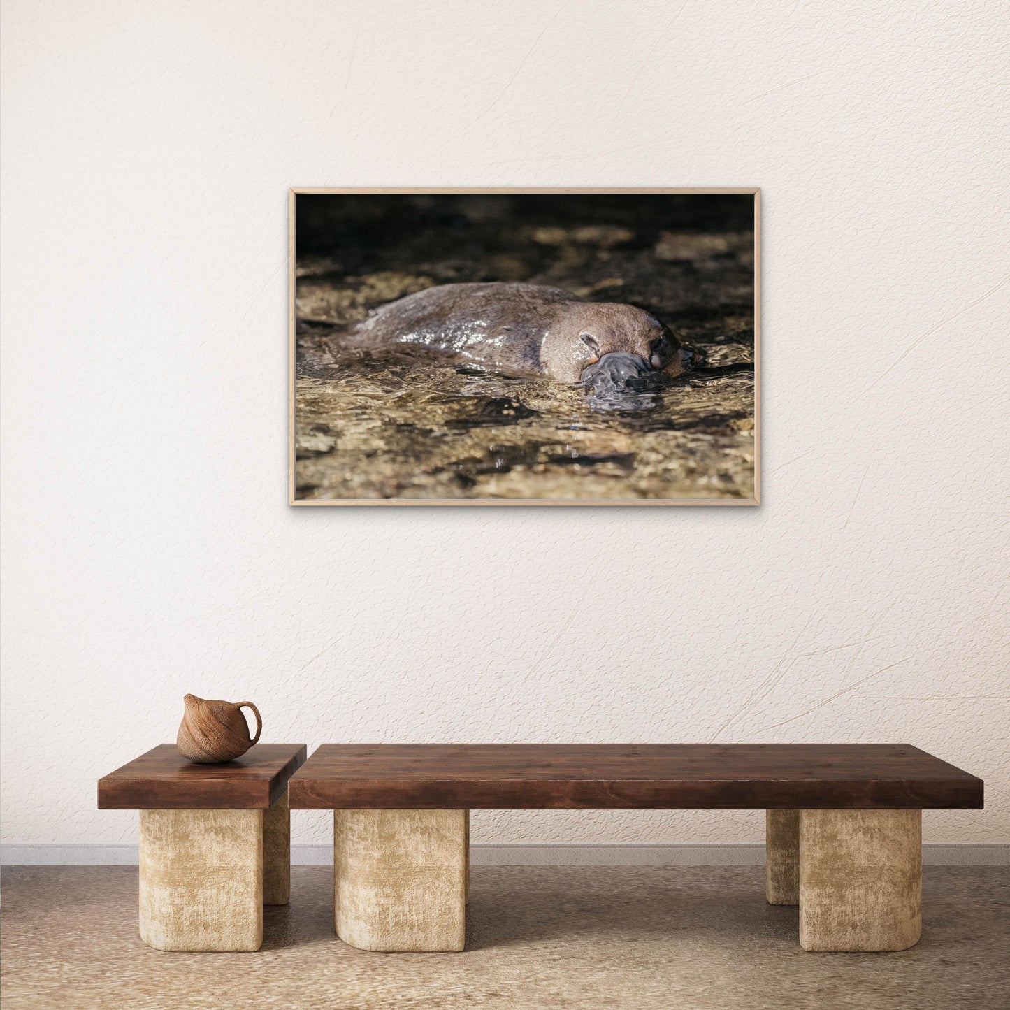 Platypus Tasmanian Creek Wall Art Decor 100% Australian Made