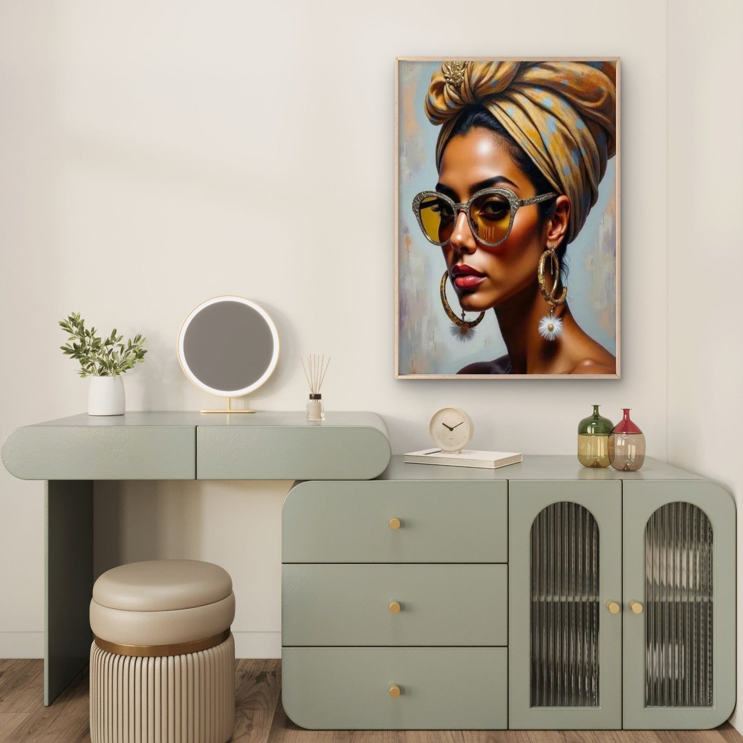 Glam Black Girl Magic Art Fashion Home Decor Premium Quality Poster Print Choose Your Sizes