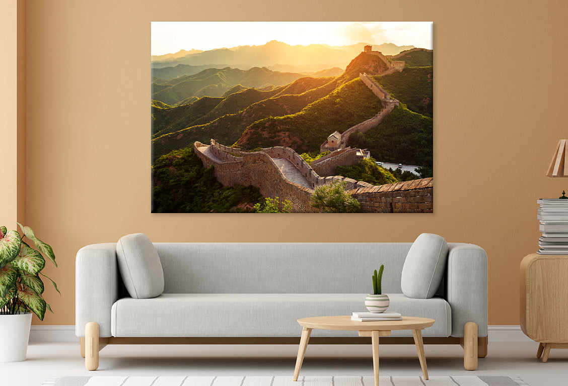 Great Wall under sunset sunshineWall Art Decor 100% Australian Made