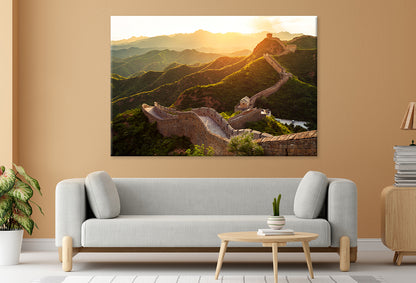 Great Wall under sunset sunshineWall Art Decor 100% Australian Made
