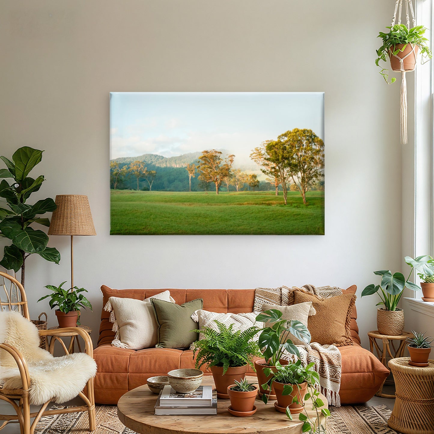 Australian Gum Trees Field Hills Wall Art Decor 100% Australian Made