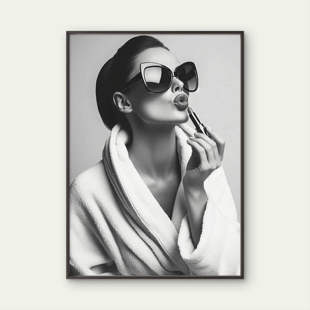 Black & White Lipstick Woman Fashion Home Decor Premium Quality Poster Print Choose Your Sizes
