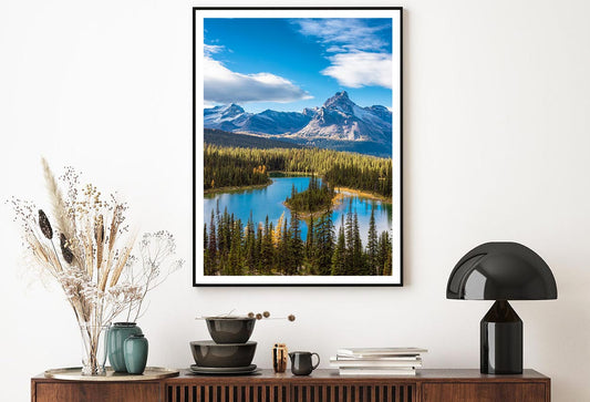 Glacier Lake & Canadian Mountains Home Decor Premium Quality Poster Print Choose Your Sizes