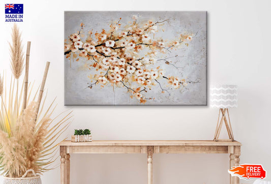 Flowers, Branches, Blooming Painting Wall Art Limited Edition High Quality Print