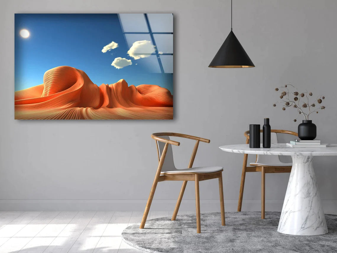 Sand Valley Mountain UV Direct Aluminum Print Australian Made Quality