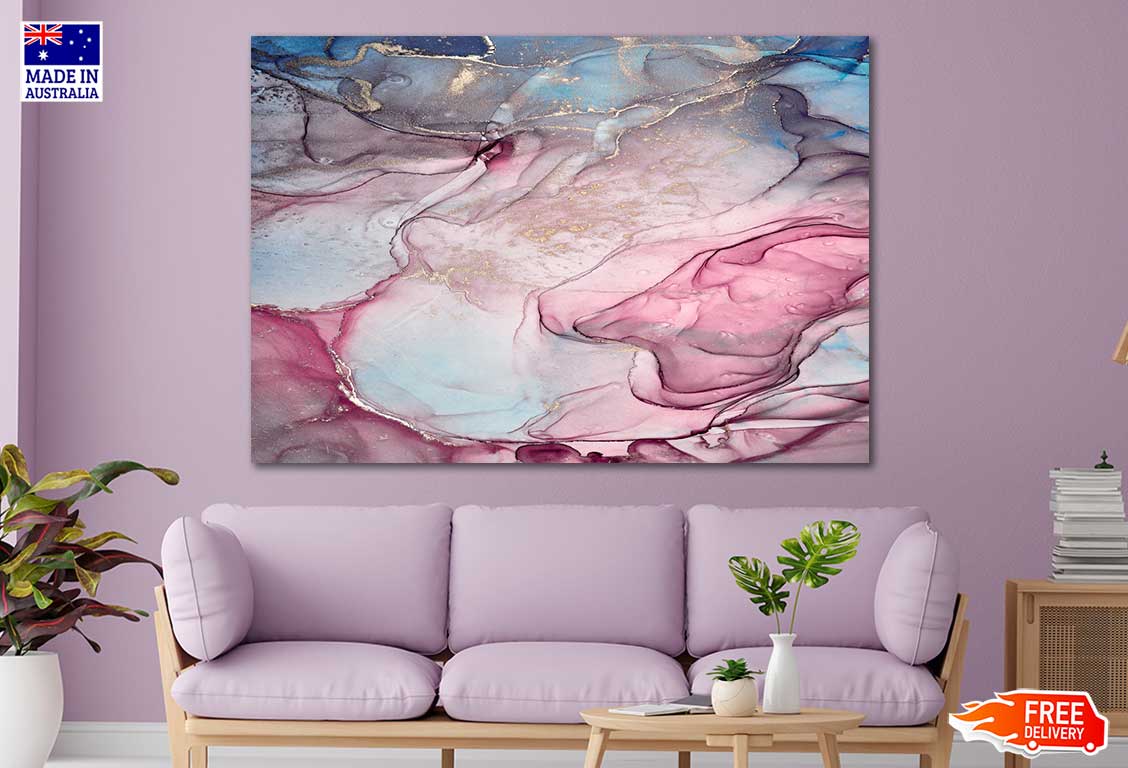 Pink Abstract Design Print 100% Australian Made