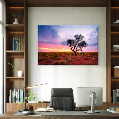 Australian Outback Sunset Desert Wall Art Decor 100% Australian Made