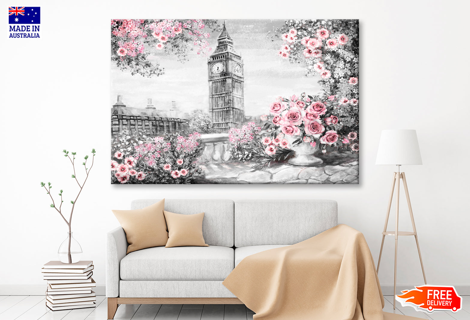 Summer In London, Gentle City Oil Painting Wall Art Limited Edition High Quality Print