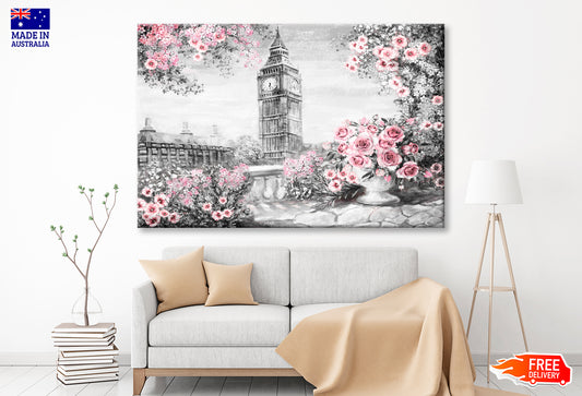 Summer In London, Gentle City Oil Painting Wall Art Limited Edition High Quality Print