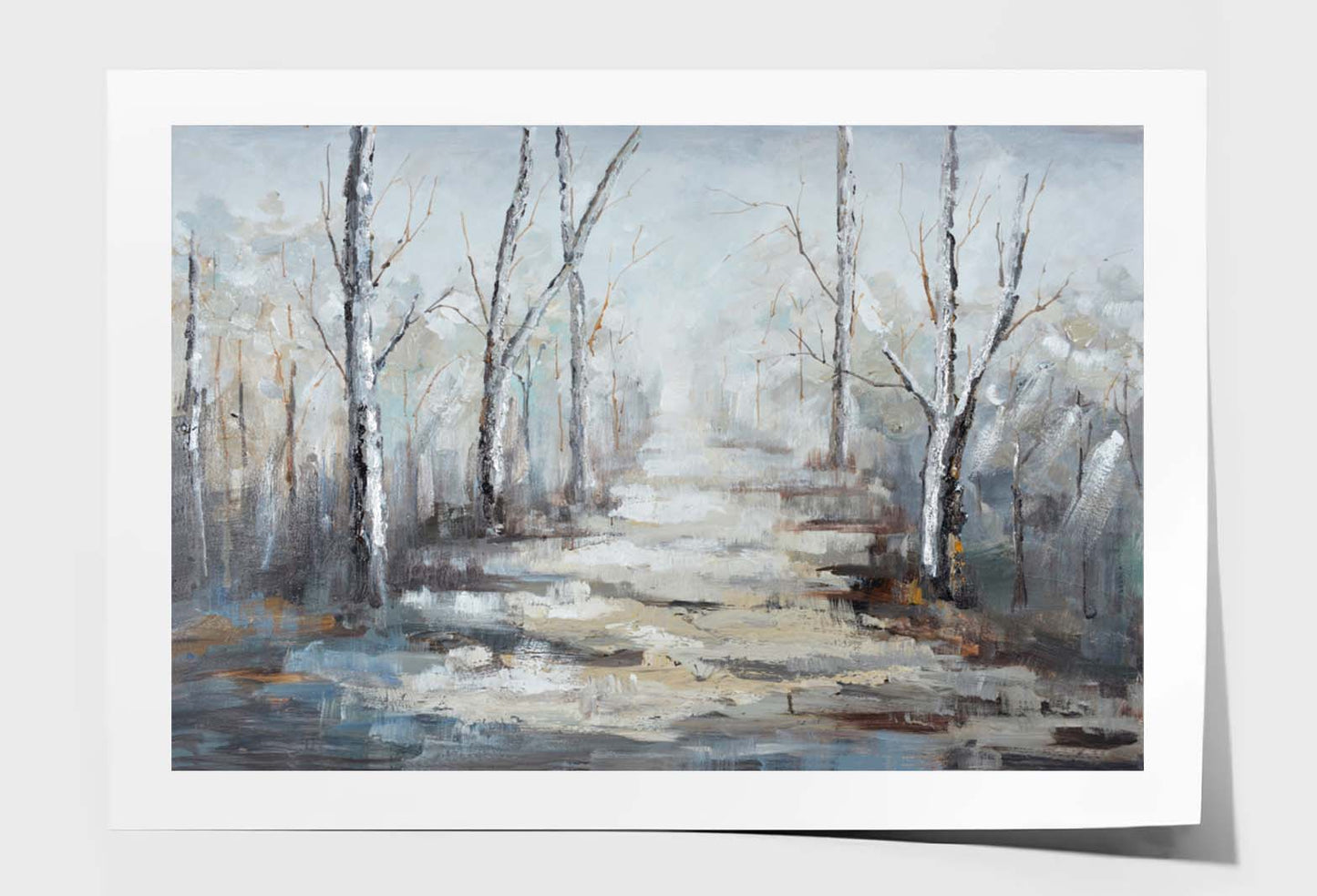 Abstract Forest Oil Painting Wall Art Limited Edition High Quality Print