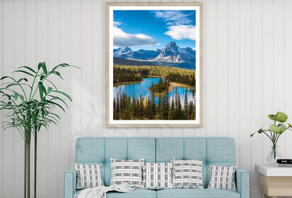 Glacier Lake & Canadian Mountains Home Decor Premium Quality Poster Print Choose Your Sizes