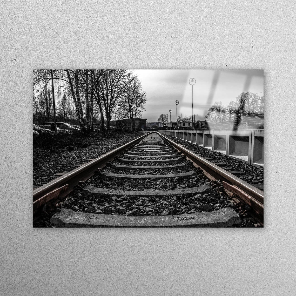 Nostalgic Train Station Acrylic Glass Print Tempered Glass Wall Art 100% Made in Australia Ready to Hang