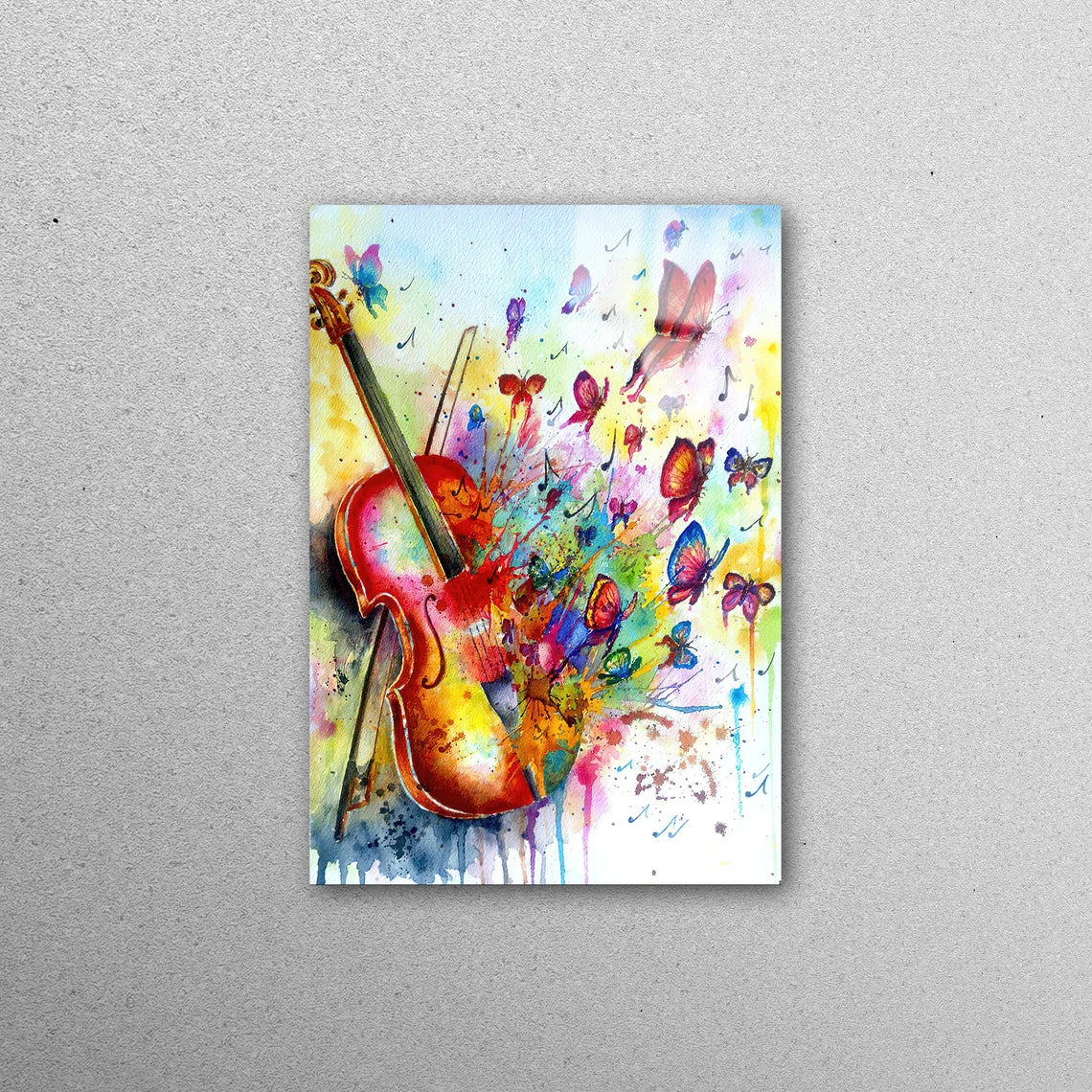 Music Room Butterfly Acrylic Glass Print Tempered Glass Wall Art 100% Made in Australia Ready to Hang