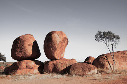 Devils Marbles Australian Outback Stunning Design Print 100% Australian Made
