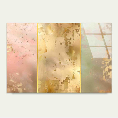 Opulent Pastel Triptych Tempered Glass Printing Wall Art Australian Made Quality