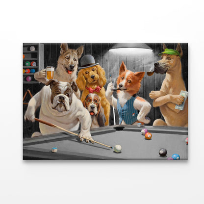 Dogs Playing Pool 100% Australian Made