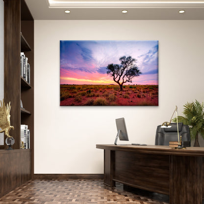 Australian Outback Sunset Desert Wall Art Decor 100% Australian Made