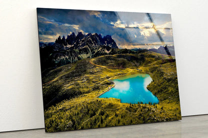 Lake & Mountain Nature UV Direct Aluminum Print Australian Made Quality