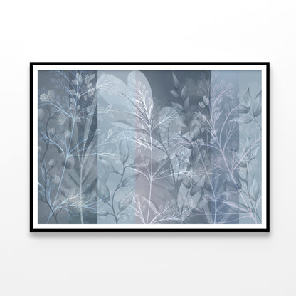 Shape of Tree Branches and Leaves Abstract Home Decor Premium Quality Poster Print Choose Your Sizes