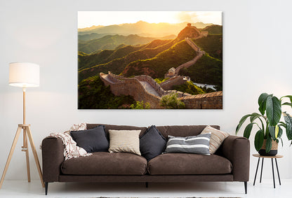 Great Wall under sunset sunshineWall Art Decor 100% Australian Made