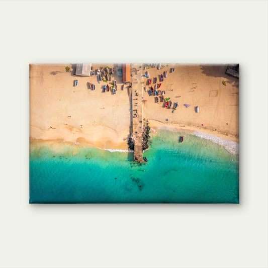 Santa Maria Beach Cape Verde Wall Art Decor 100% Australian Made