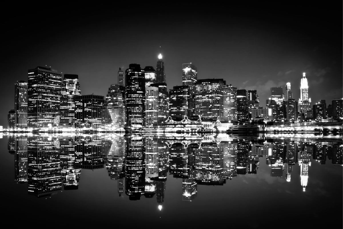 New York Skyline Black and White Wall Art Decor 100% Australian Made
