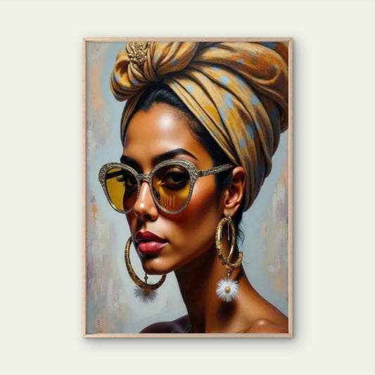 Glam Black Girl Magic Art Fashion Home Decor Premium Quality Poster Print Choose Your Sizes