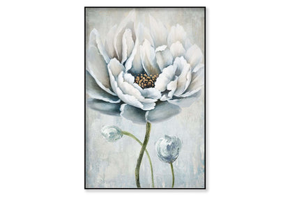 White Flower Oil Painting Wall Art Limited Edition High Quality Print