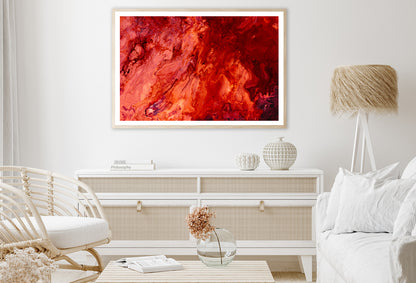 Splash Painting in Shades of Red Home Decor Premium Quality Poster Print Choose Your Sizes