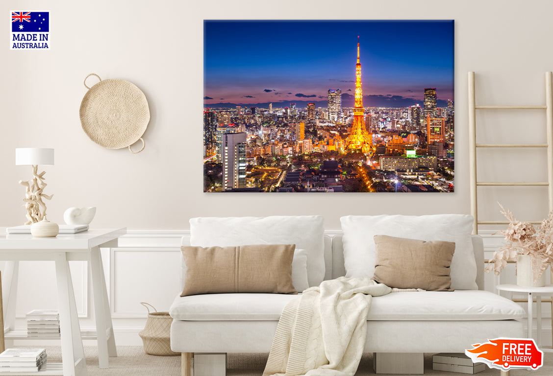 Tokyo Japan City Skyline Print 100% Australian Made