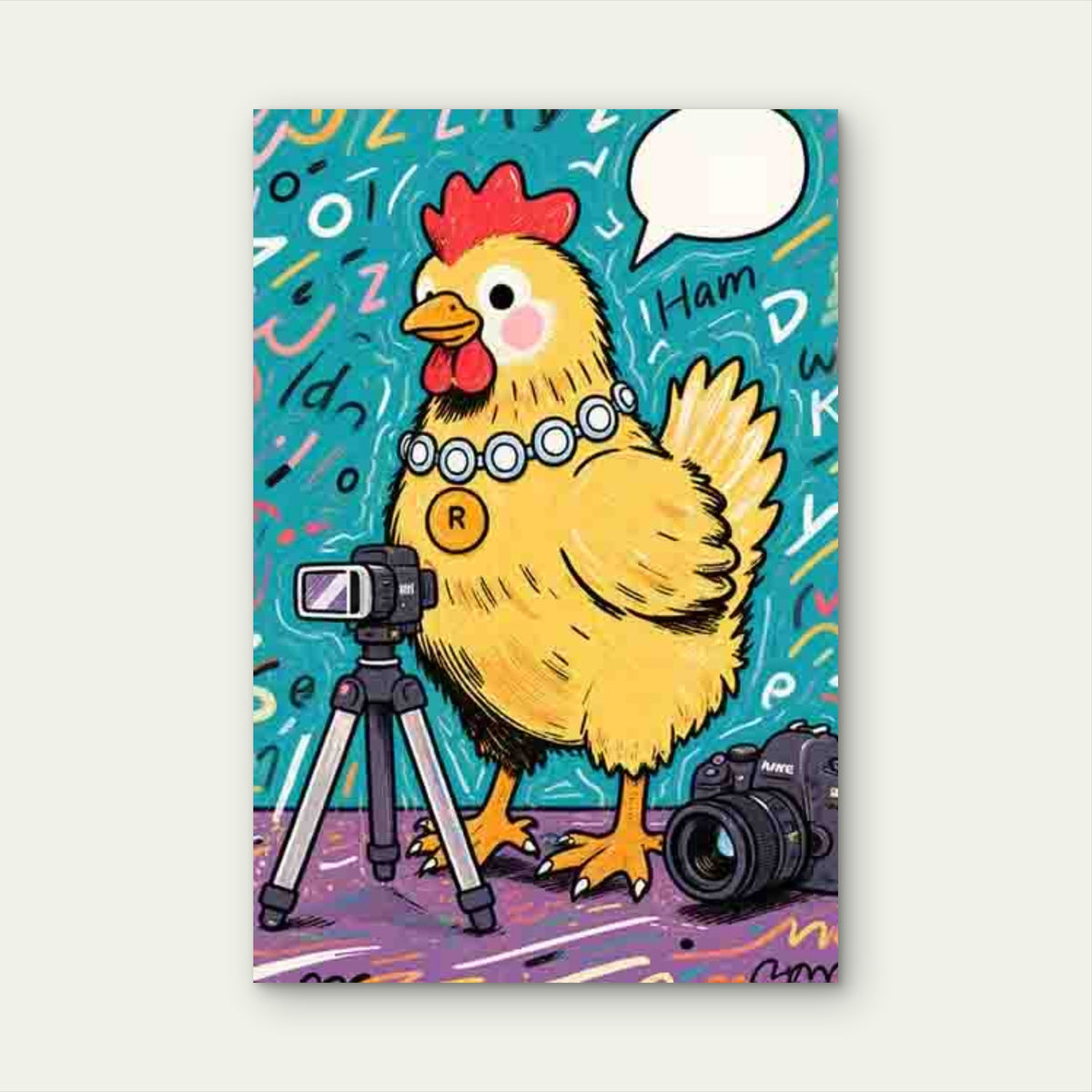 Chicken - Themed Metal Print Ready to Hang