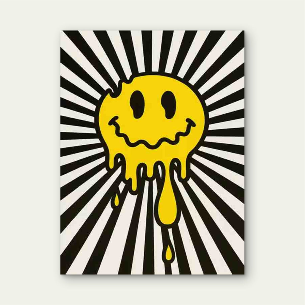 Dripping Smile 40x60cm Metal Print Ready to Hang
