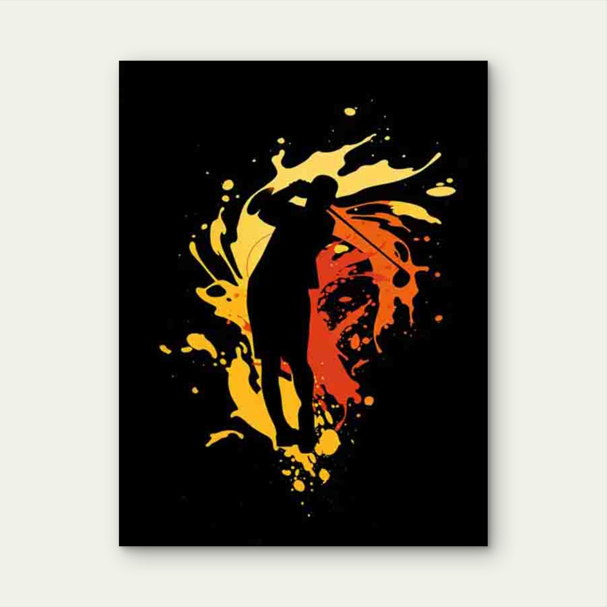 Dynamic Splashes Art Modern Retro 40x60cm Metal Print Ready to Hang