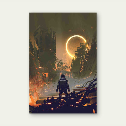 Sun Of The Destruction Metal Print Ready to Hang