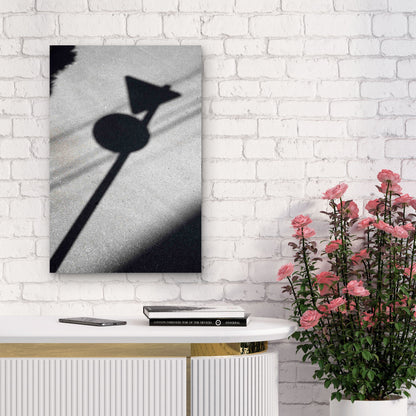 Abstract Daytime Shadows From Outdoors 60x90cm Metal Print Ready to Hang