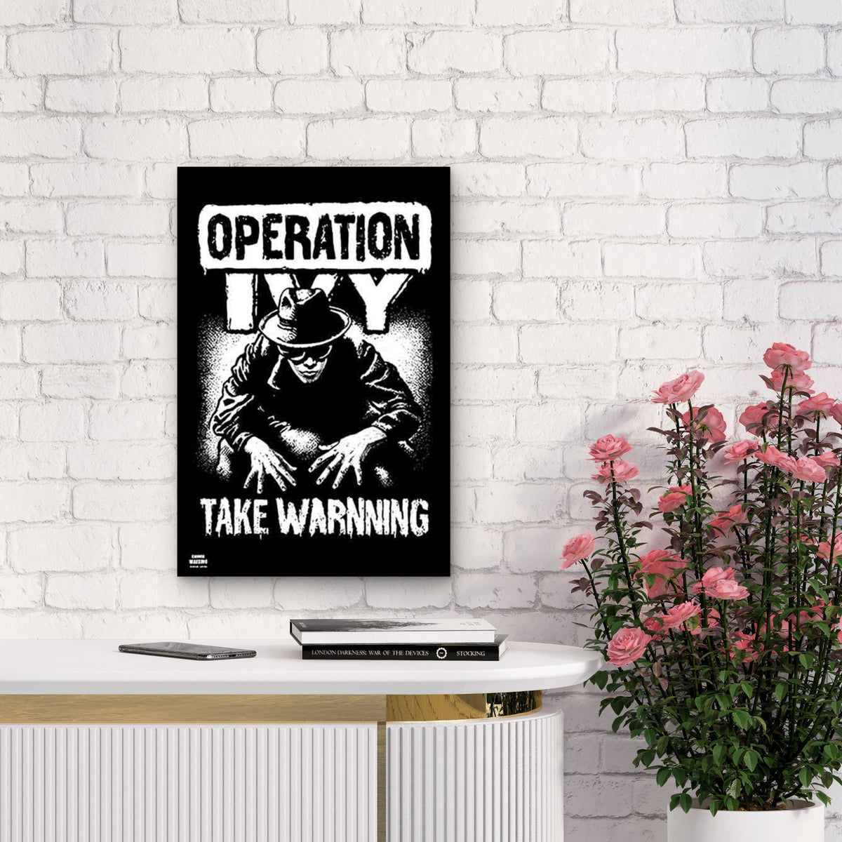 Featuring Operation Inviky Warning Metal Print Ready to Hang
