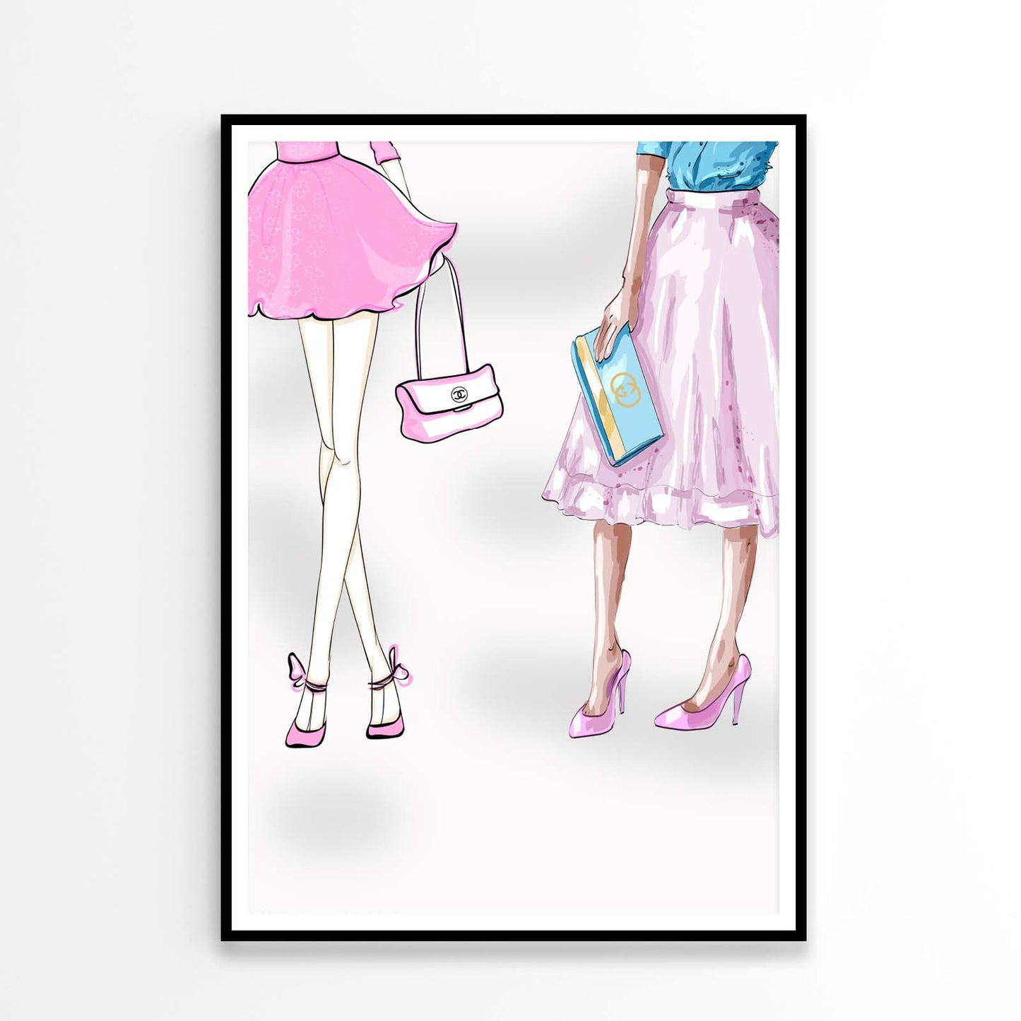 Modern Pink Ladies Fashion Art Design Home Decor Premium Quality Poster Print Choose Your Sizes