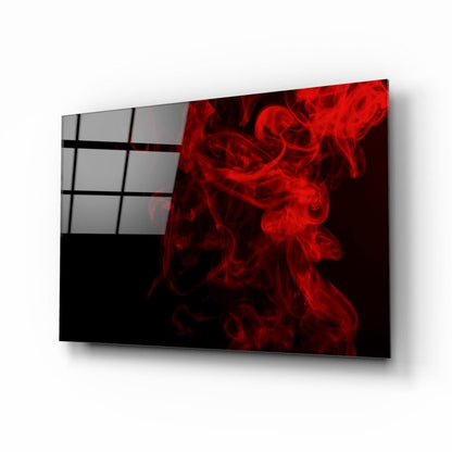 Red Ink Abstract Design UV Direct Aluminum Print Australian Made Quality