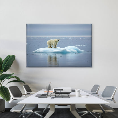 Polar Bear Ice Svalbard Norway Wall Art Decor 100% Australian Made