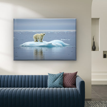 Polar Bear Ice Svalbard Norway Wall Art Decor 100% Australian Made