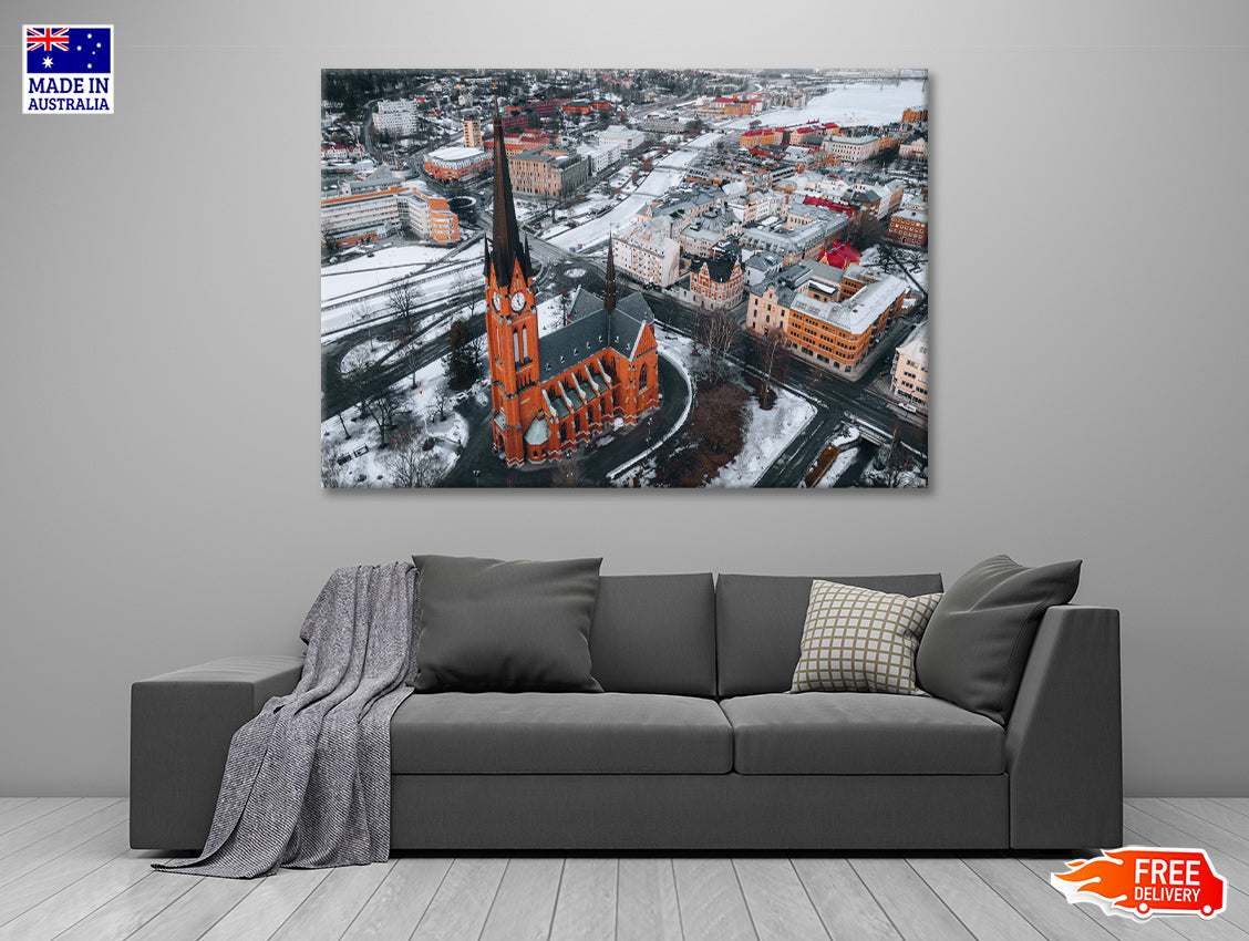 Gustav Adolf Church in Winter Print 100% Australian Made