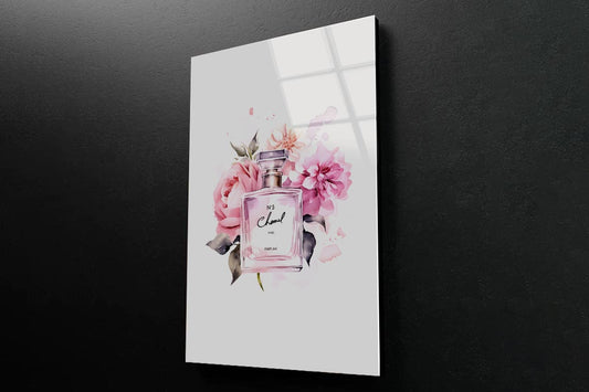 Elegant Pink Perfume 3D Design Acrylic Glass Print Tempered Glass Wall Art 100% Made in Australia Ready to Hang