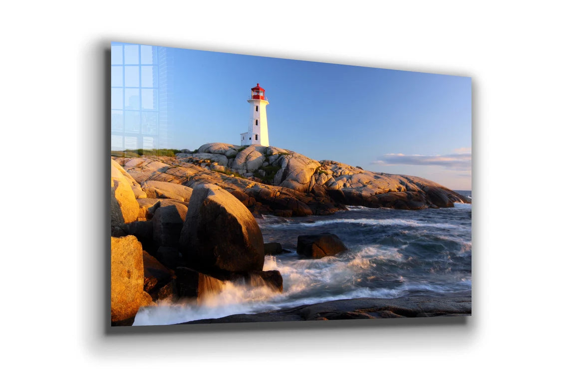 Lighthouse on The Cliff UV Direct Aluminum Print Australian Made Quality