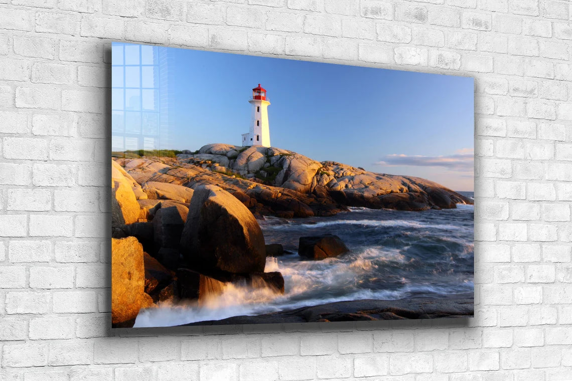 Lighthouse on The Cliff UV Direct Aluminum Print Australian Made Quality