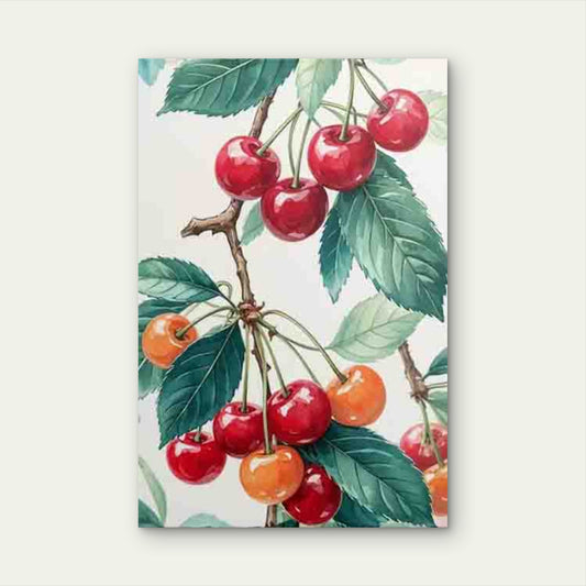 Branch Red Fruit Metal Print Ready to Hang