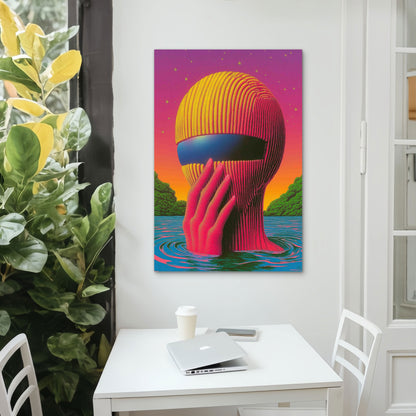 Echoes Of A Digital Dream 60x90cm Metal Print Ready to Hang
