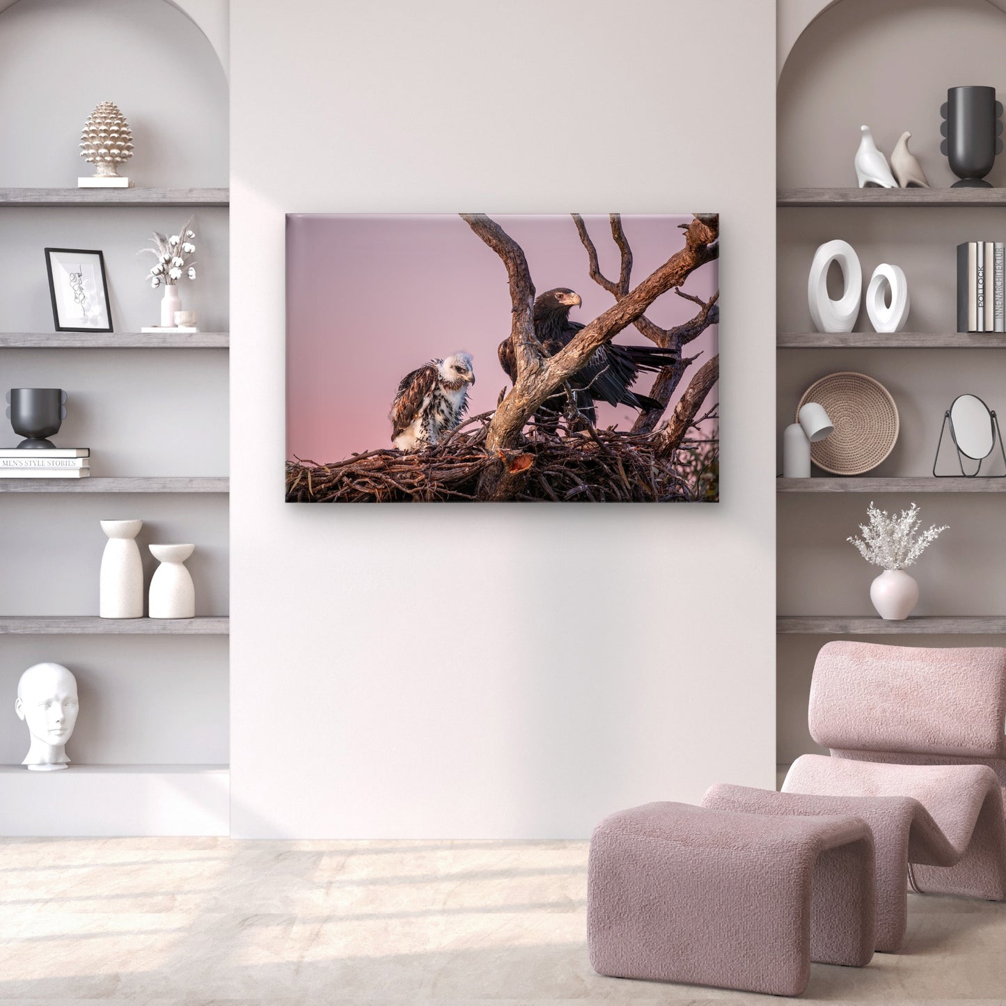 Wedge Tailed Eagle Australia With Chick Wall Art Decor 100% Australian Made